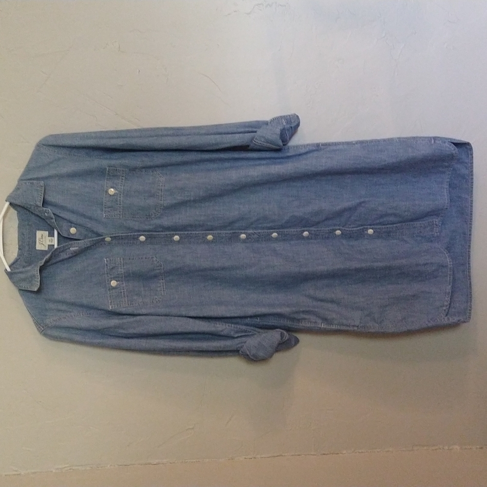 J crew tall chambray dress